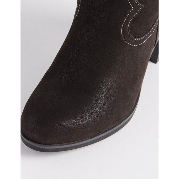 NWT TORRID Tall Shaft Heeled Western Boot Black Size 6 Wide Calf Country - Picture 4 of 16